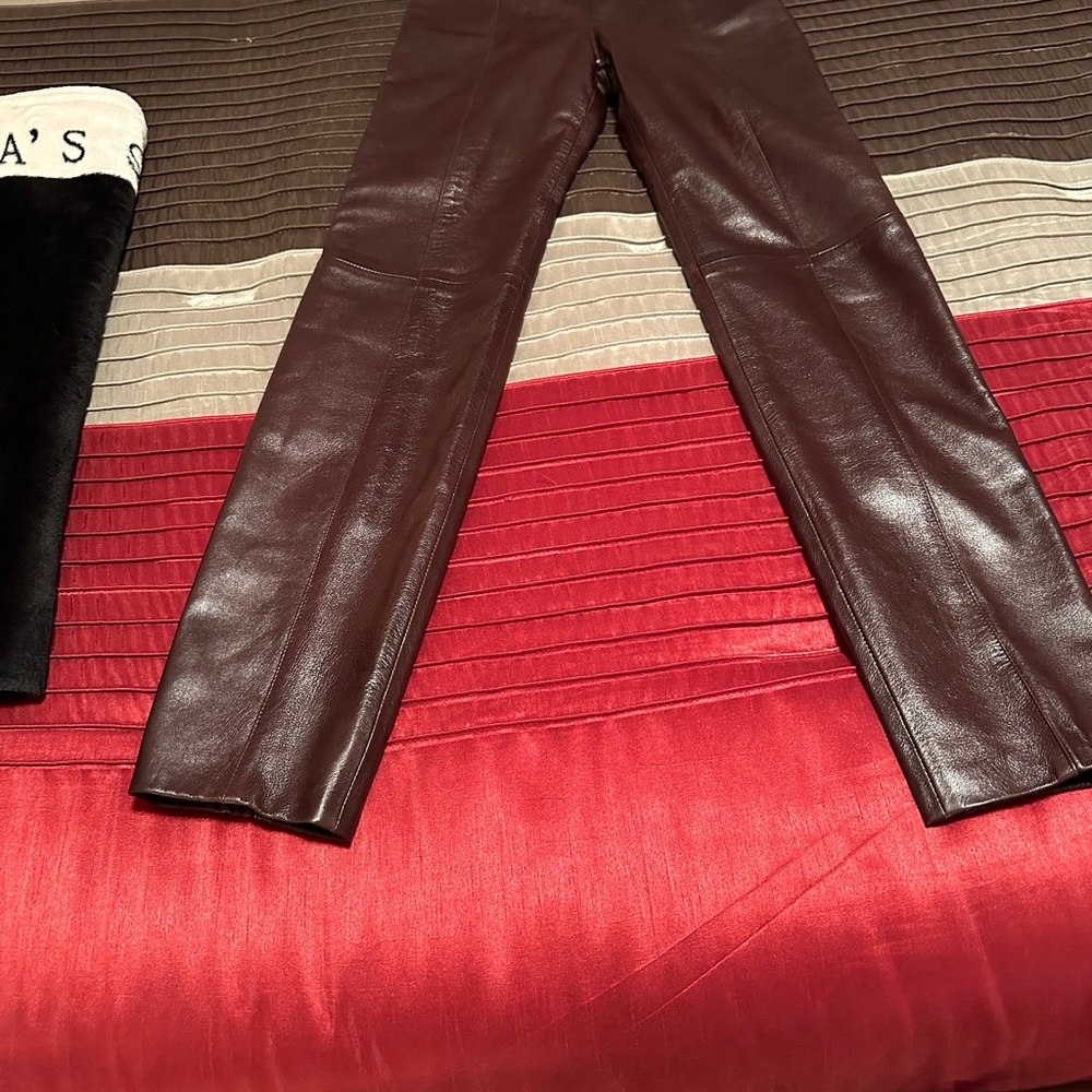 West Coast Chocolate fine Leather Pants❤️